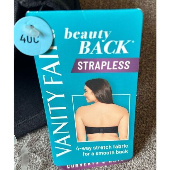 Vanity Fair Beauty Back Strap Strapless Bra Size 40C - Picture 4 of 7